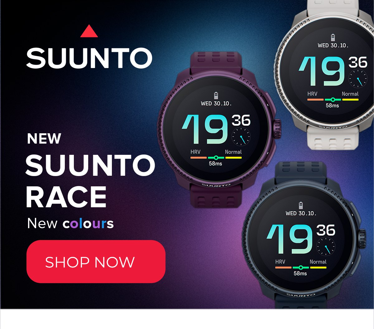 ⌚ Suunto Race: Vibrant new colours! - Runnerinn