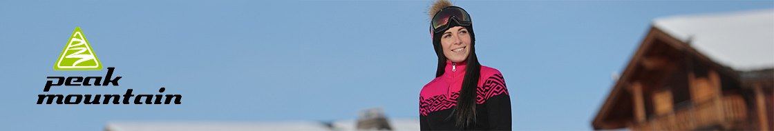PEAK MOUNTAIN Peak Mountain AFLIGHT - Ski Jacket - Women's - black/coral -  Private Sport Shop